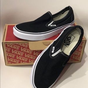 Black slip on Vans